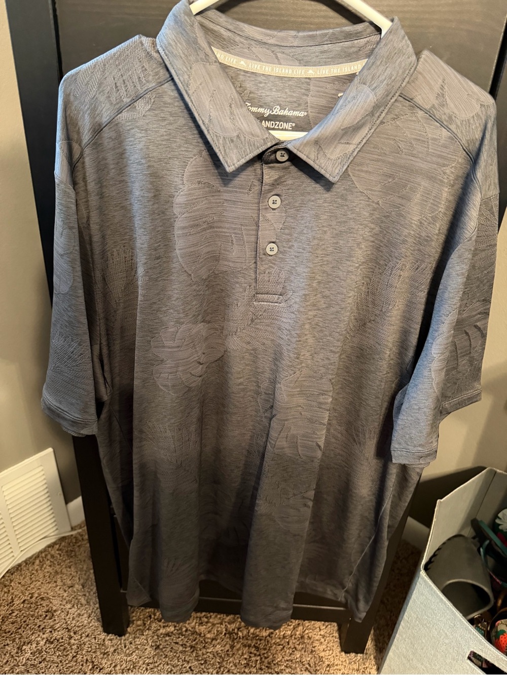 Tommy Bahama Men's Gray Islandzone Polo